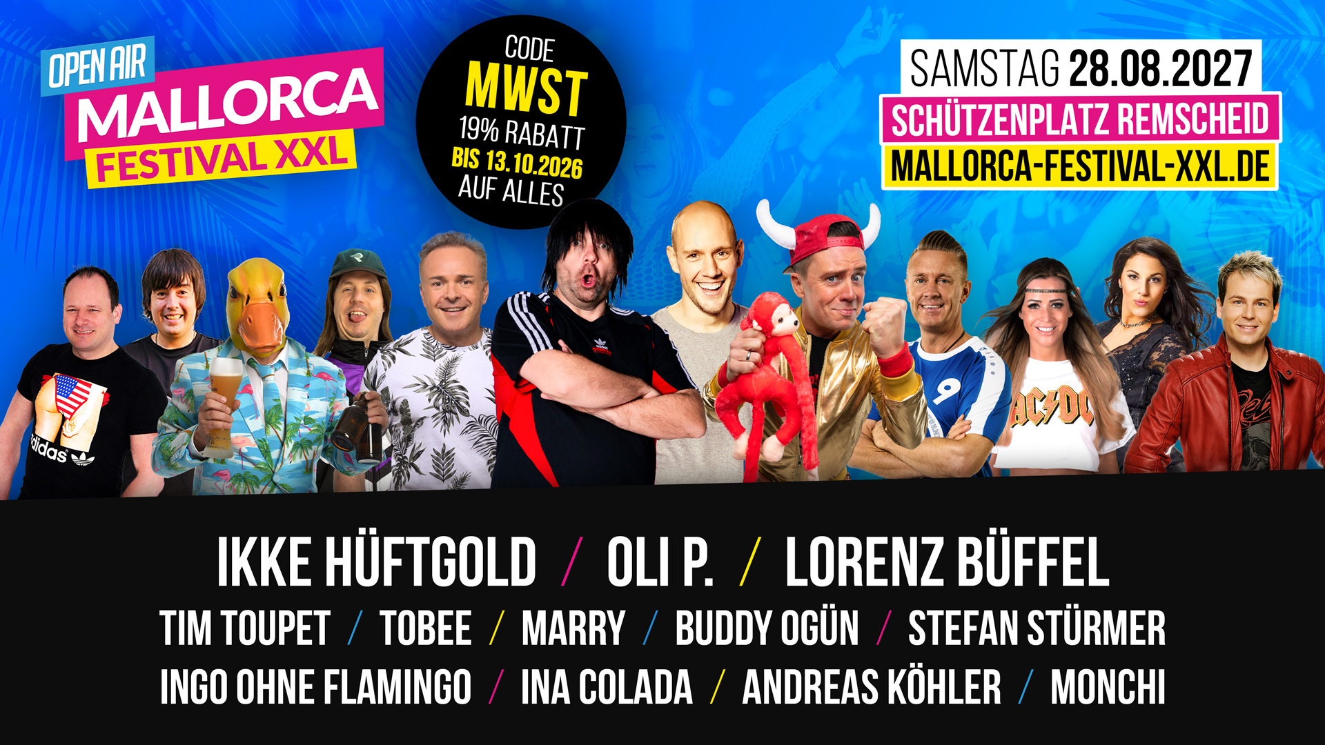 Mallorca Festival XXL – Remscheid OPEN AIR 2027